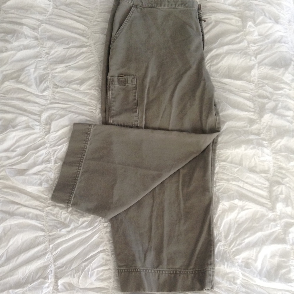 Green Jean Capris
